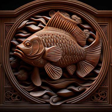 3D model Barbus tikto fish (STL)